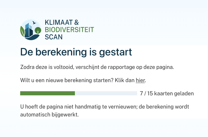 Wachten op berekening